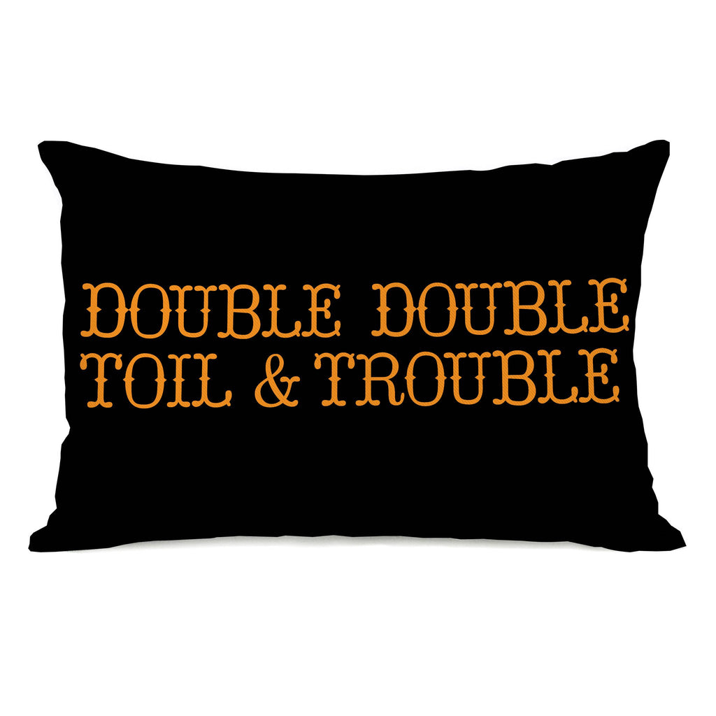 Double Double Lumbar Throw Pillow - Halloween Decor - Premier Home & Gifts