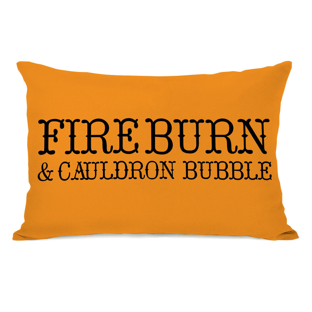Fire Burn Lumbar Throw Pillow - Halloween Decor - Premier Home & Gifts