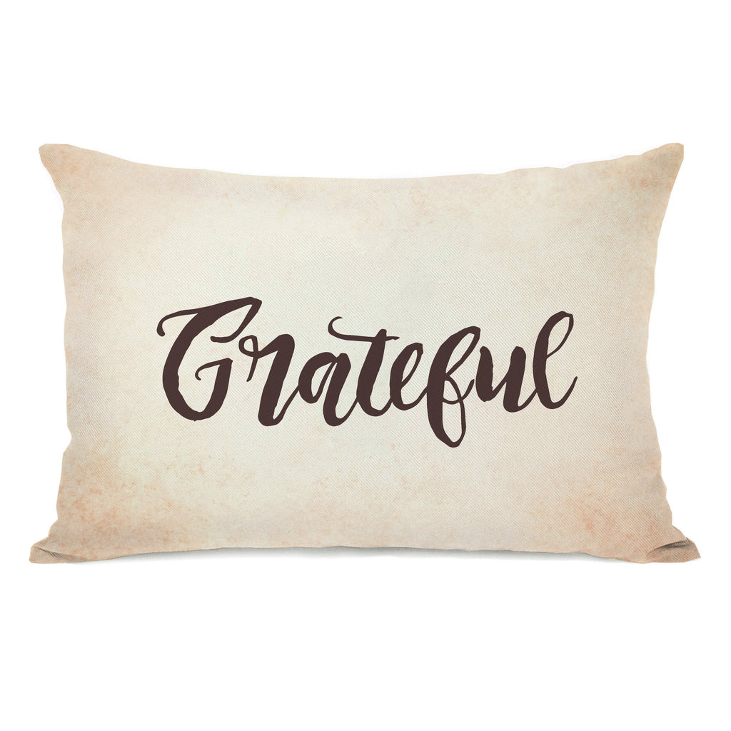 Grateful Lumbar Throw Pillow