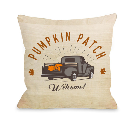 Pumpkin Patch Truck Throw Pillow - Fall Decor - Premier Home & Gifts