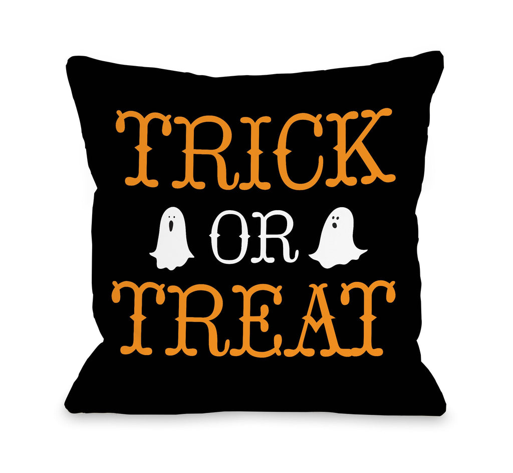 Trick or Treat Ghosts Throw Pillow - Premier Home & Gifts - Halloween Decor