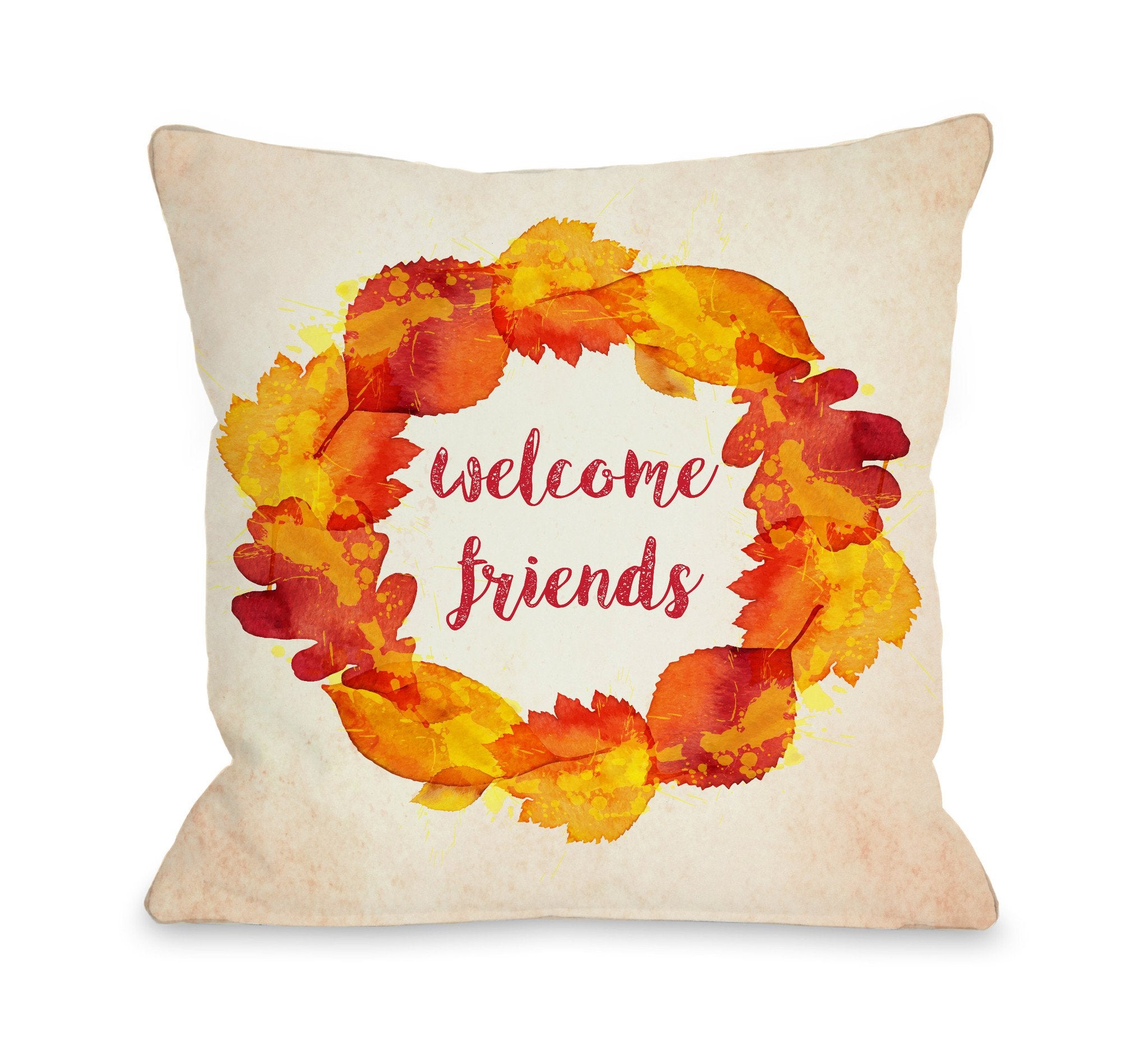 Welcome friends on sale pillow