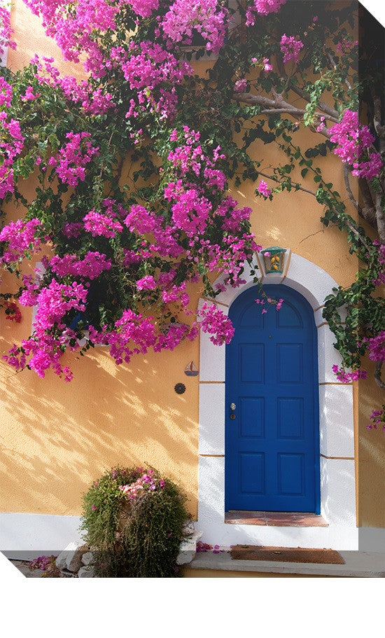 Blue Door Outdoor Canvas Art - Premier Home & Gifts