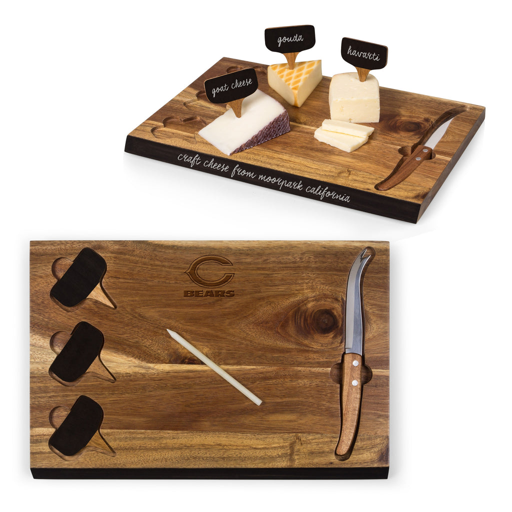 NFL Cheese Board and Marker Set - Chicago Bears