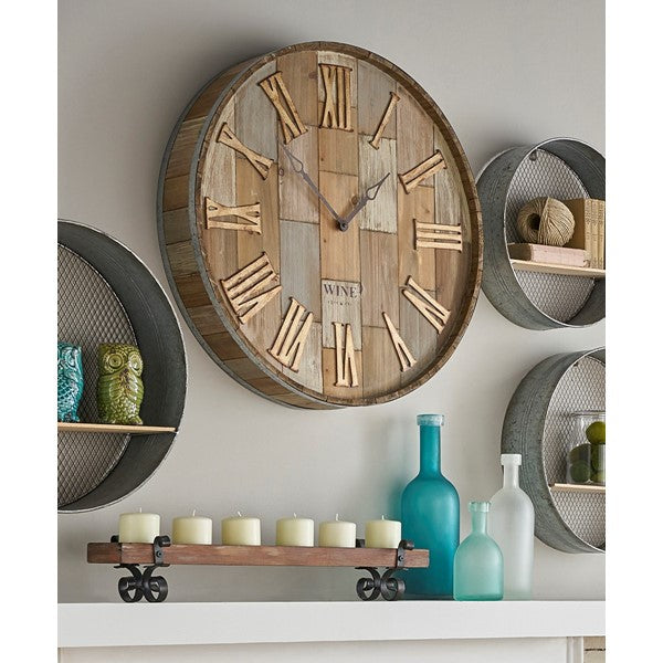 Wine Clock Co. Wood Wall Clock - Home Decor - Premier Home & Gifts