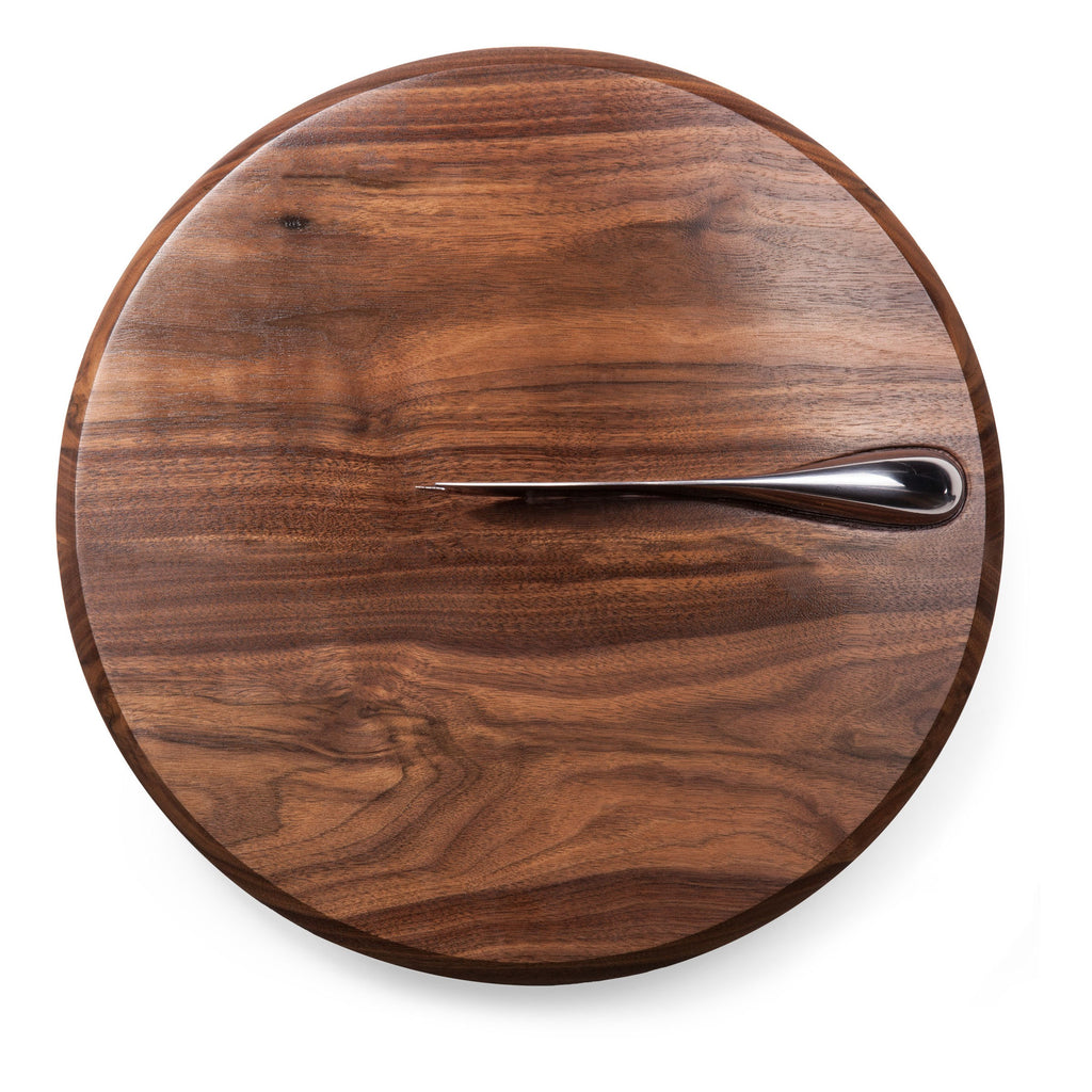 Black Walnut Cutting Board & Cheese Knife Set