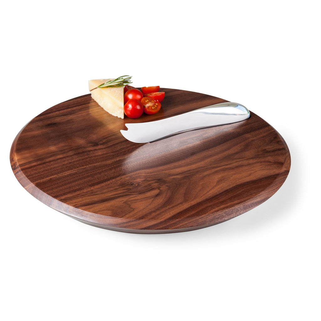 Black Walnut Cutting Board & Cheese Knife Set