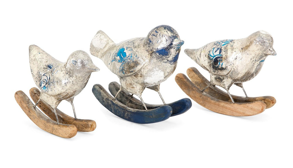 Rockin Bird Trio - Home Decor Spring Decorative Bird Accents