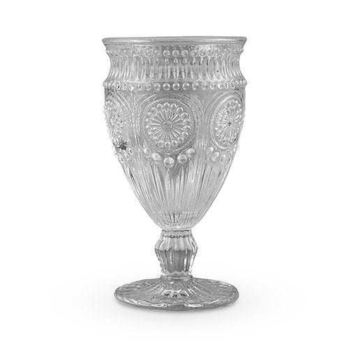 Vintage Glass Goblets - Shabby Chic Glassware