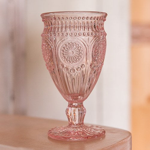 Vintage Glass Goblets - Shabby Chic Glassware