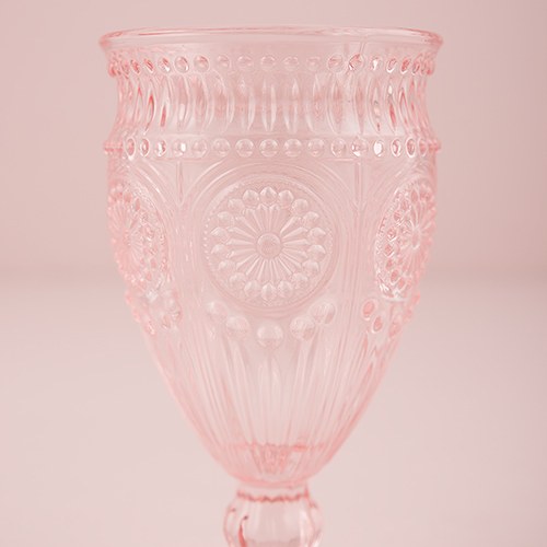 Vintage Glass Goblets - Shabby Chic Glassware