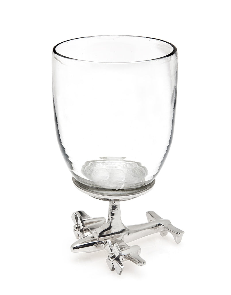 Airplane Base Wine Glasses - Set of 2 | Premier Home & Gifts