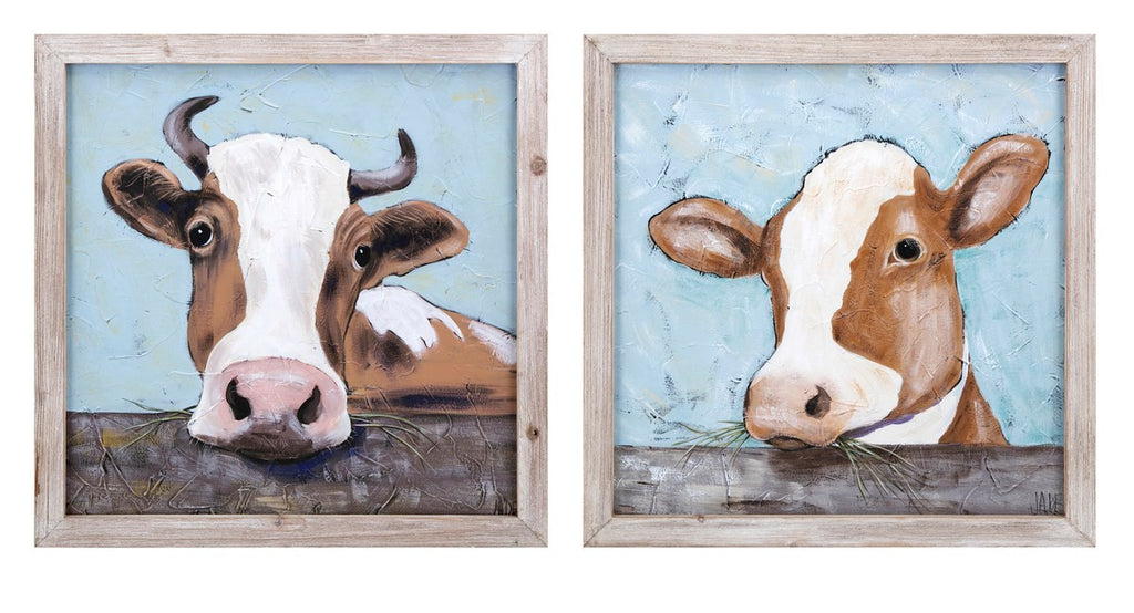 Bovine Beauty Wall Art - Set of 2 | Premier Home & Gifts