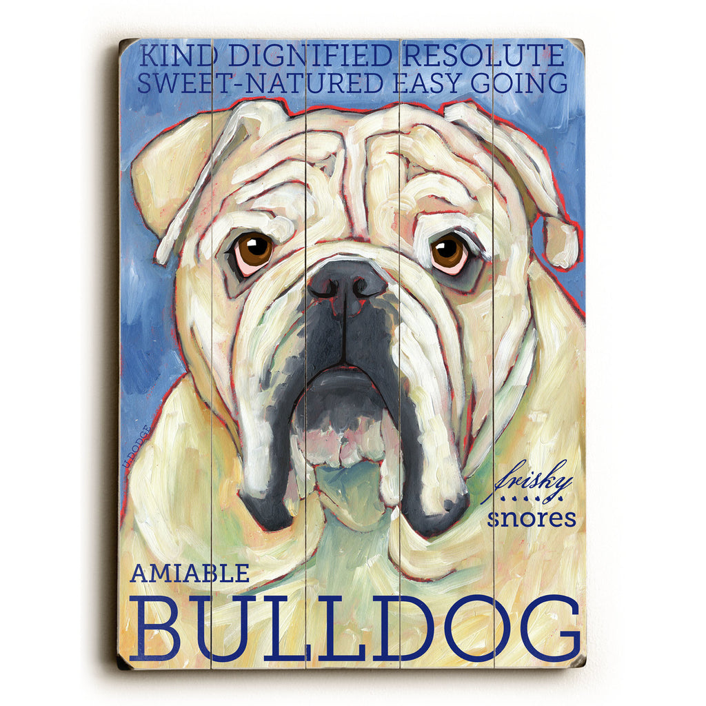 Bulldog Wood Sign