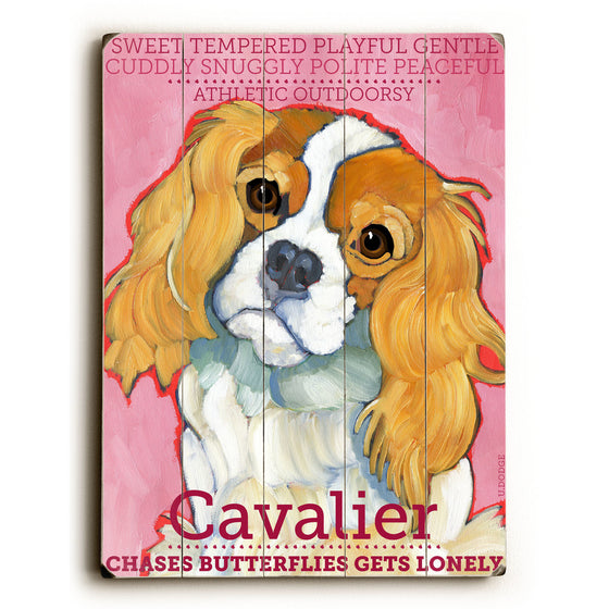 Cavalier II Wood Sign