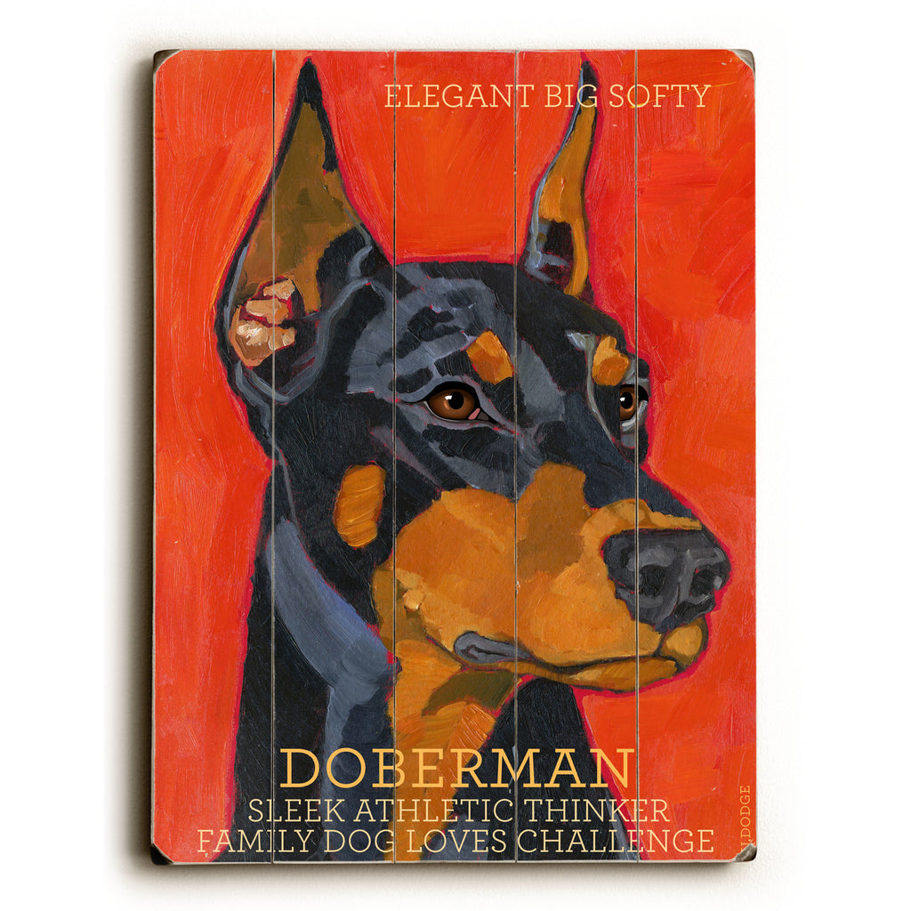 Doberman Wood Sign