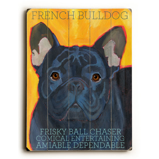 French Bulldog Wood Sign