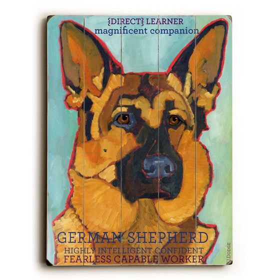 German Shepherd Wood Sign