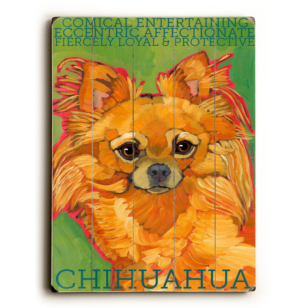 Chihuahua III Wood Sign