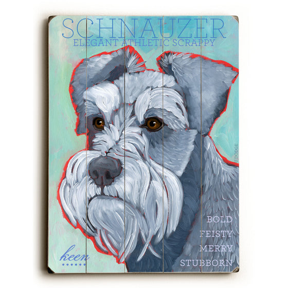 Schnauzer Wood Sign