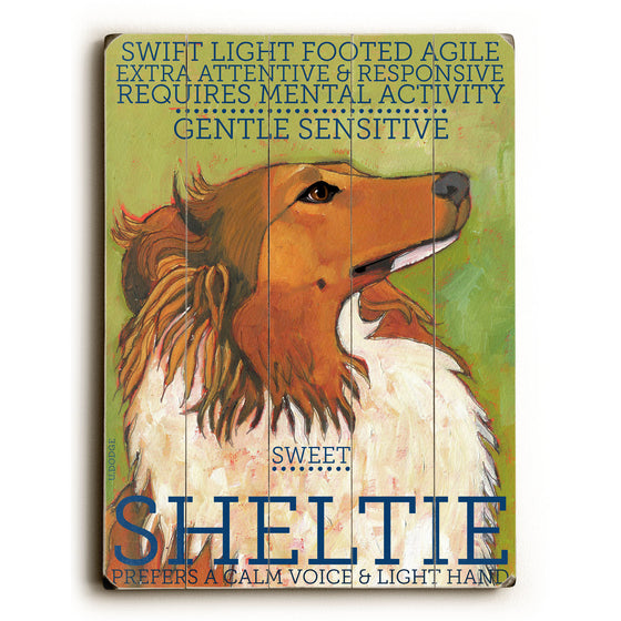 Sheltie Wood Sign