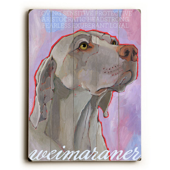 Weimaraner Wood Sign