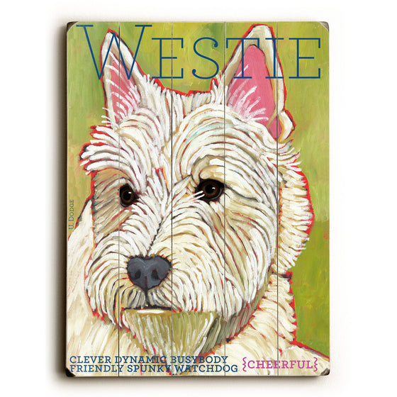 Westie Wood Sign