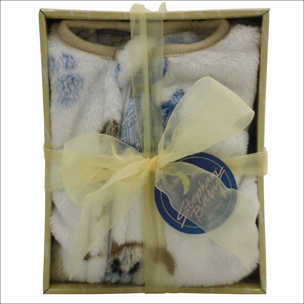 Best Wishes Baby Boy Lux Baby Gift Basket - Premier Home & Gifts