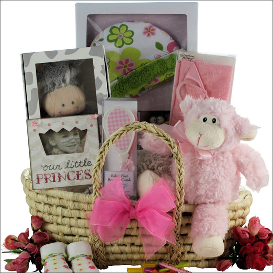 Beautiful Baby Girl Gift Basket - Premier Home & Gifts