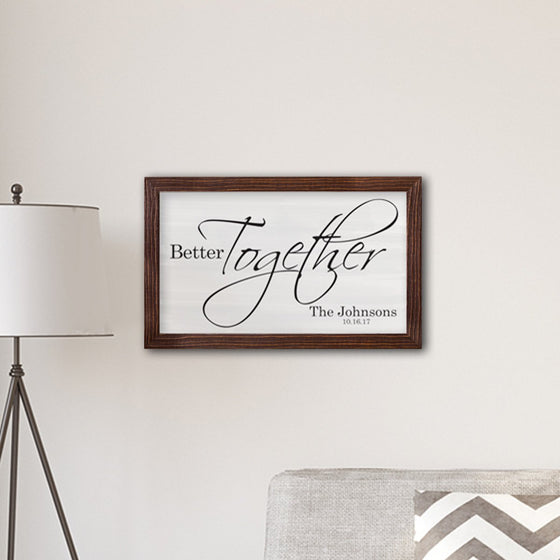 Canvas Sign Personalized Gifts - Better Together