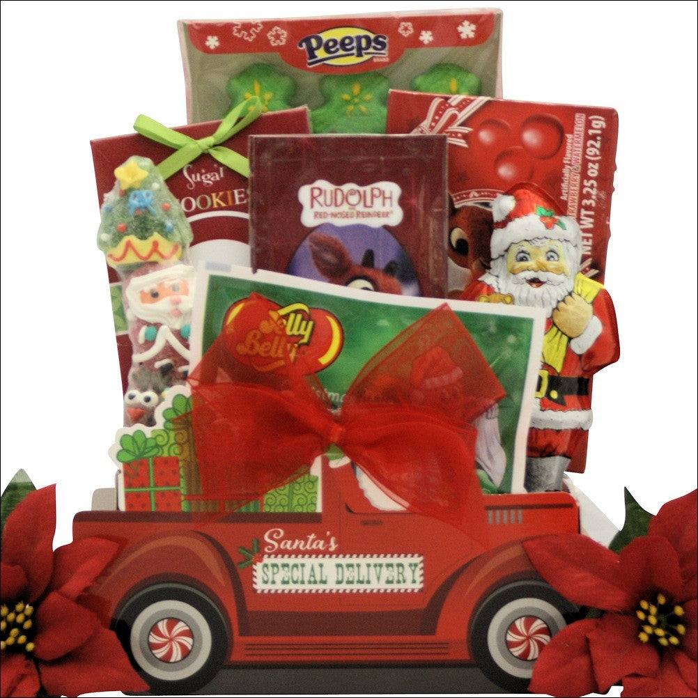 Santa Children's Holiday Christmas Gift Basket