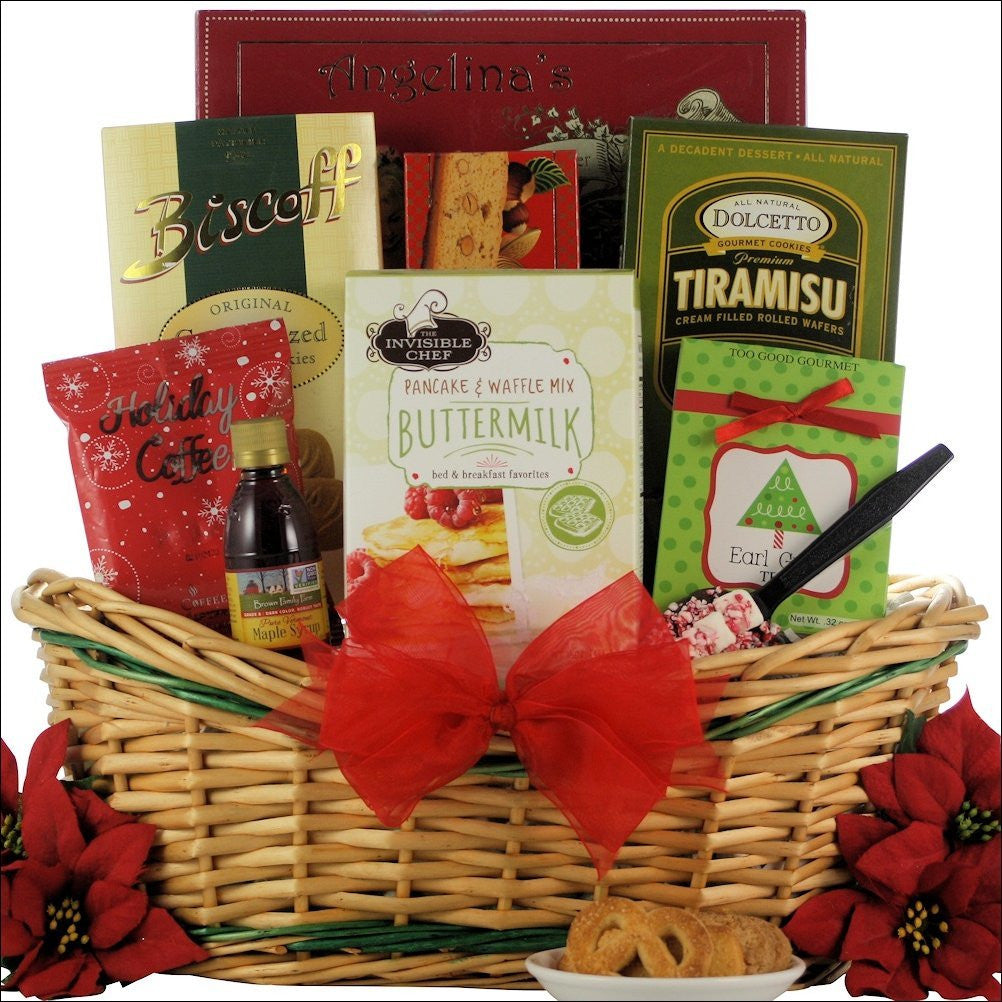 Jolly Christmas Morning: Breakfast Holiday Gift Basket - Premier Home & Gifts