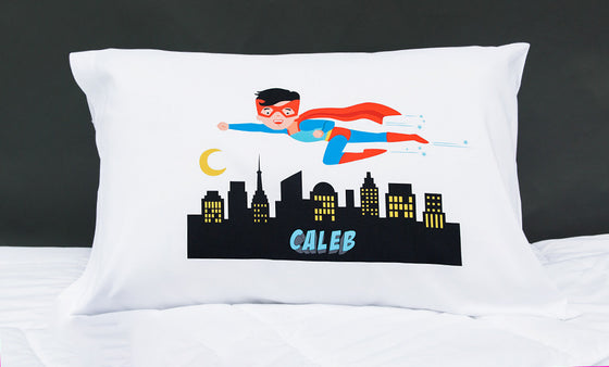 Superhero Boy Pillowcases - Personalized - Premier Home & Gifts
