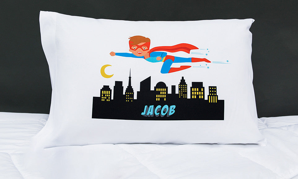Superhero Boy Pillowcases - Personalized - Premier Home & Gifts