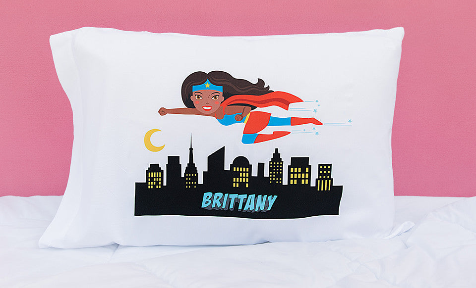 Superhero Girl Pillowcases - Personalized - Premier Home & Gifts