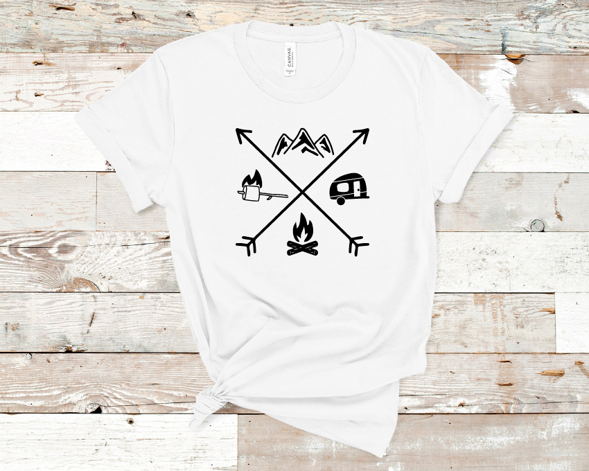 t shirts camping Let's Go Camping T-Shirt