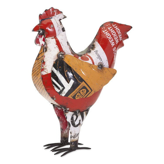 Chalmers the Chicken Metal Decor