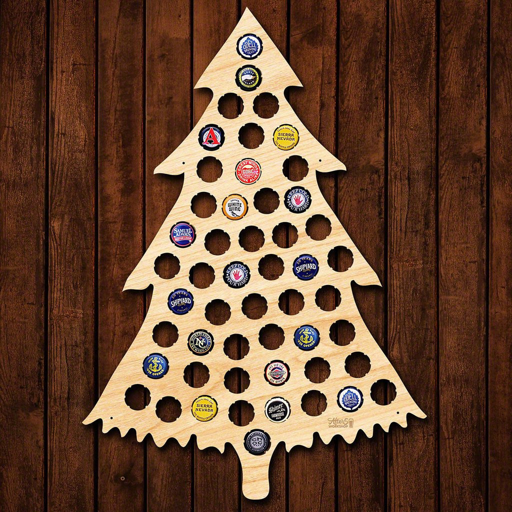 Christmas Tree Beer Cap Sign - Premier Home & Gifts