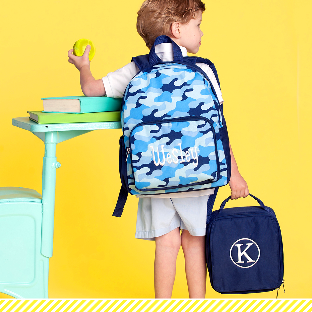Blue Camo Preschool Backpack