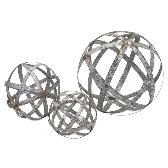 Galvanized Decorative Spheres
