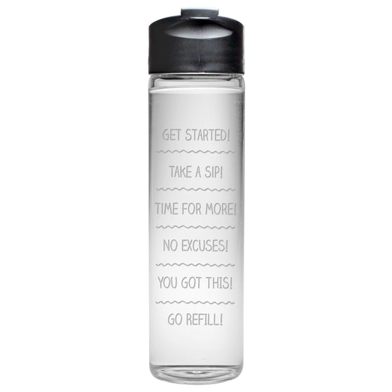 Drink Schedule Travel Bottle - Fitness Gifts