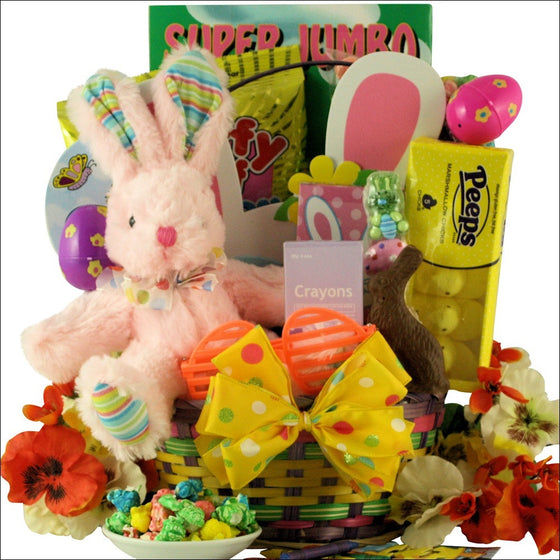 Hoppin' Easter Fun Easter Basket For Girls Ages 3-5 Years Old
