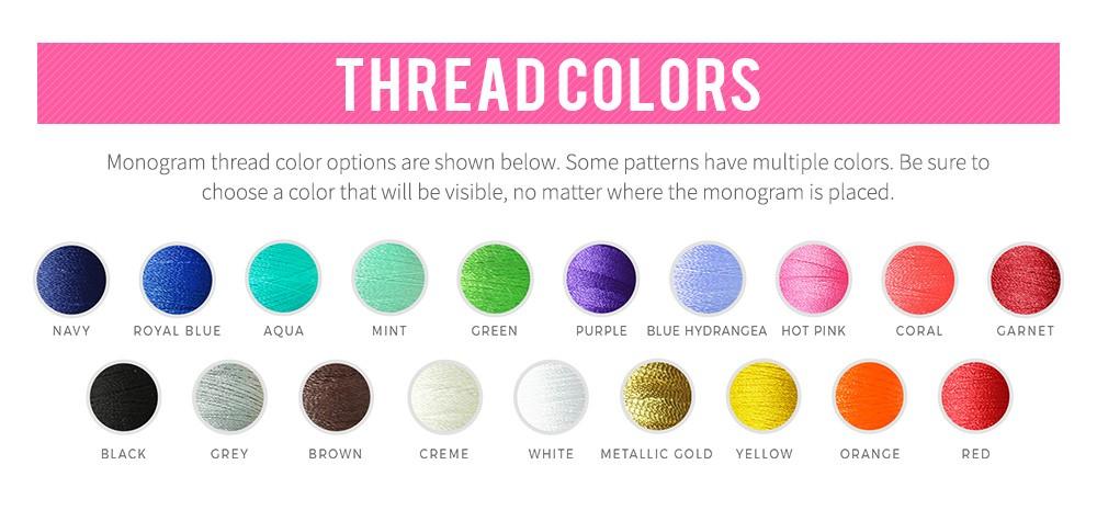 Thread Colors for Monogram