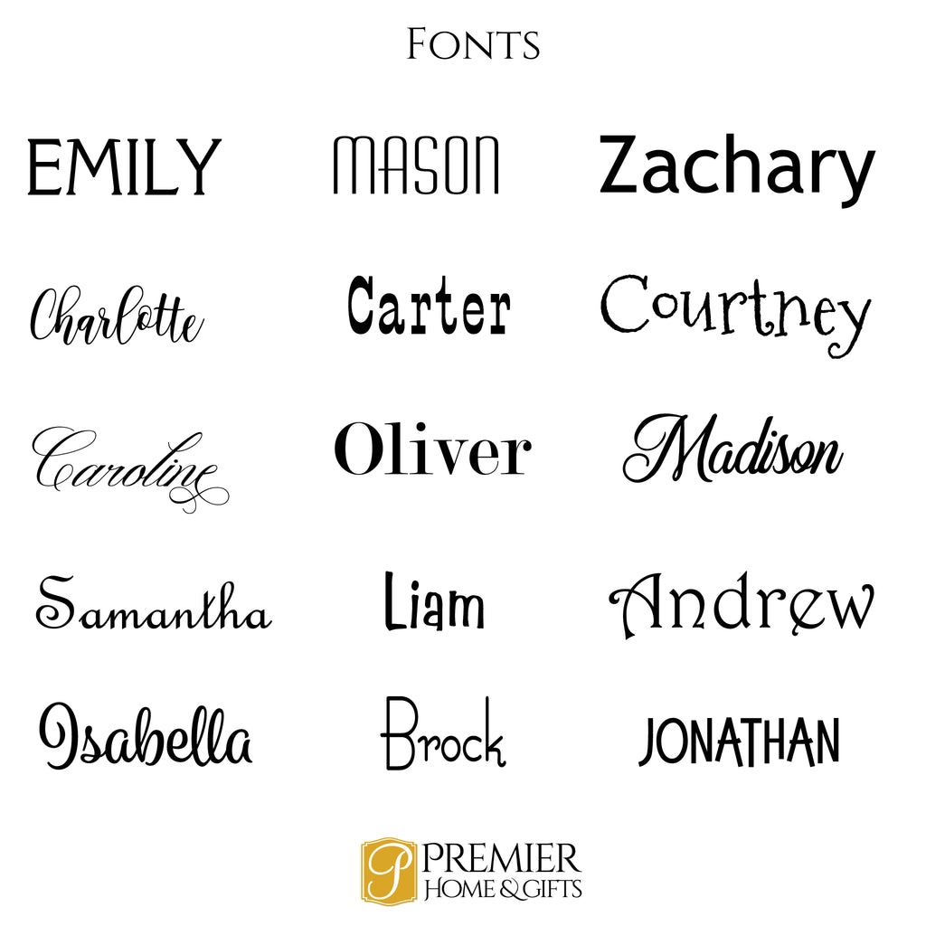 Fonts for Baby Blankets