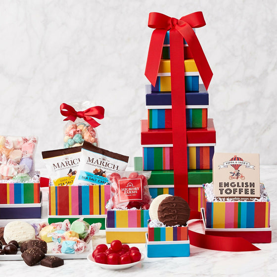 Birthday Bonanza Gift Basket Tower