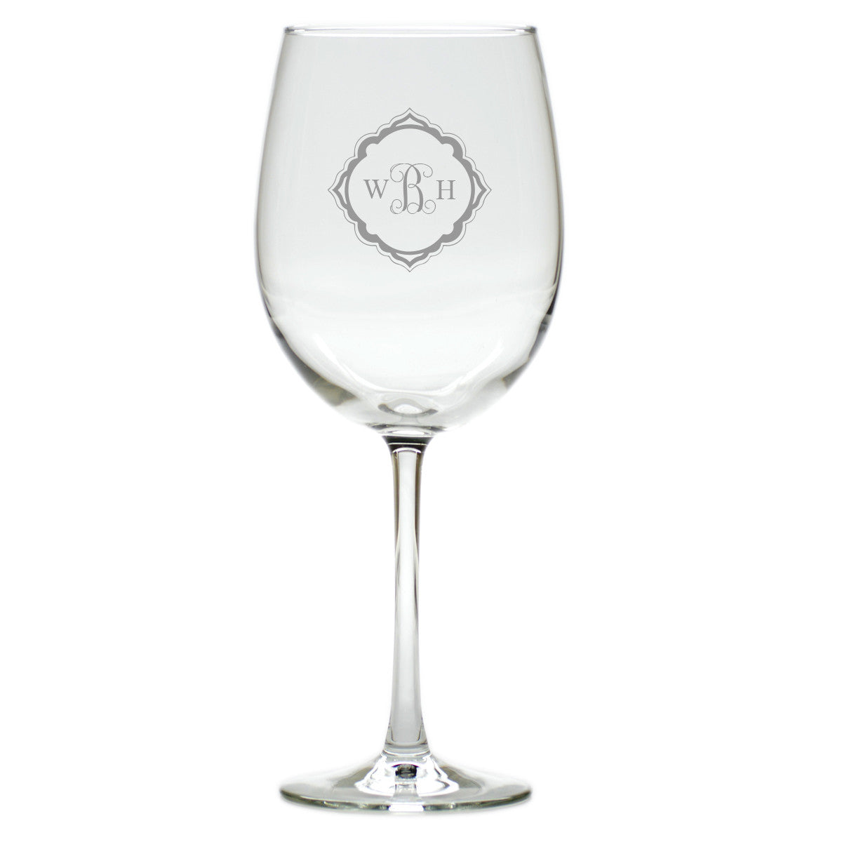 Monogram Chic Wine Glasses - Set of 4