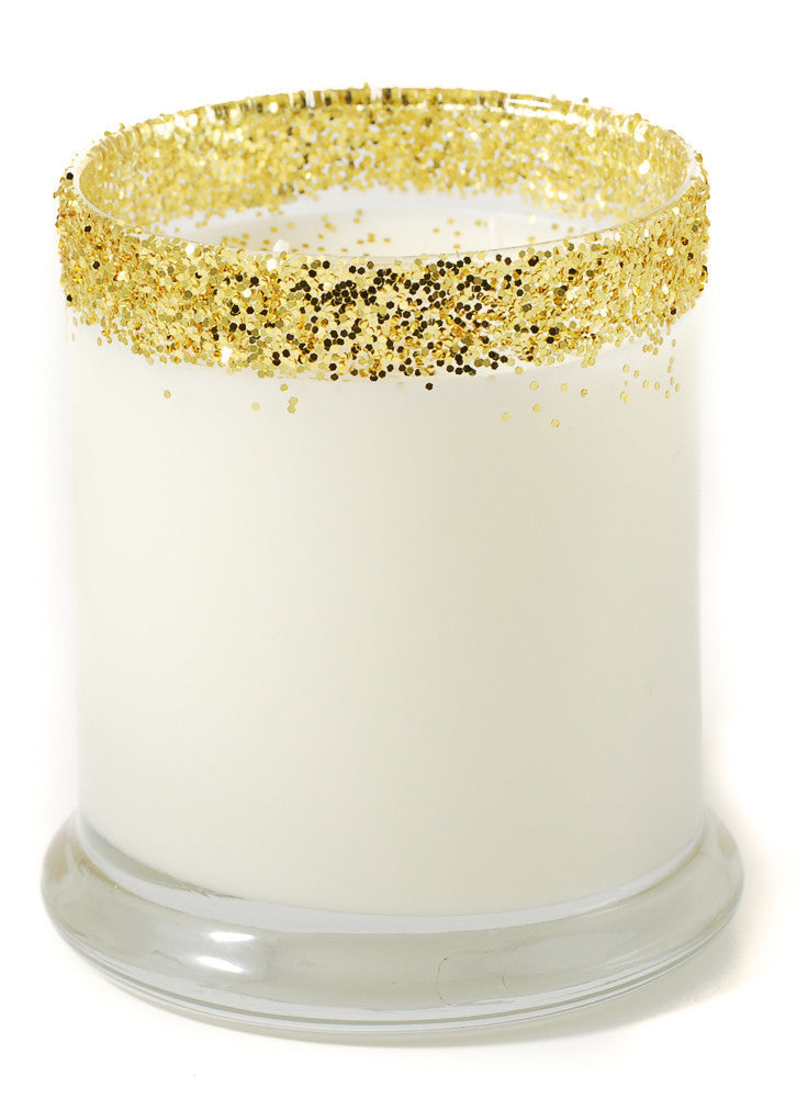 Gold Glitter Candle