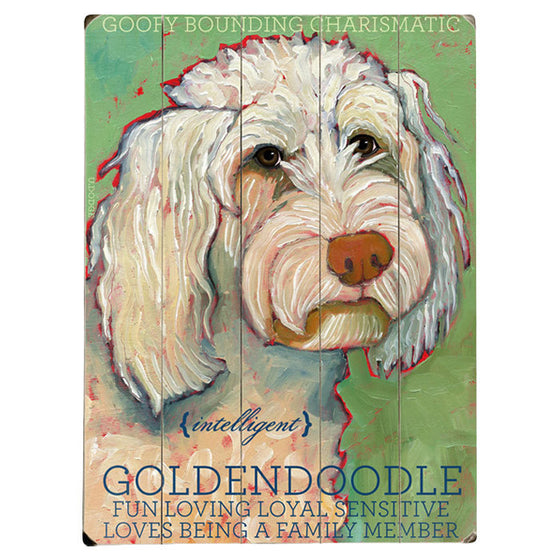 Goldendoodle Wood Sign