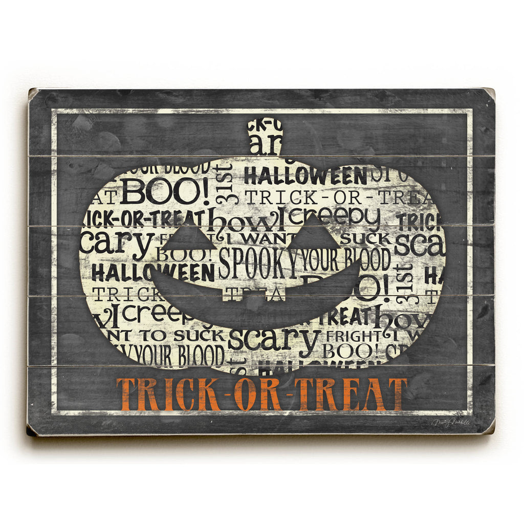 Jack O' Lantern Wood Sign