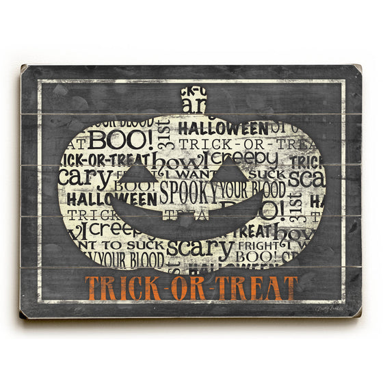 Jack O' Lantern Wood Sign